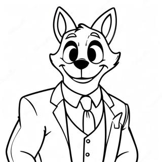 Nick Wilde In Een Pak Kleurplaat 20840-4557