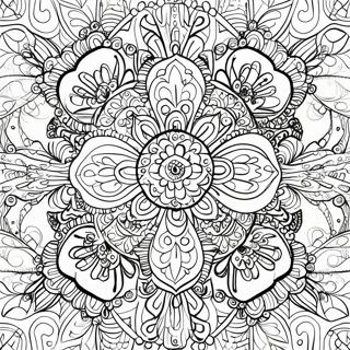 Intricate Mandala Kruis Kleurplaat 20916-4567