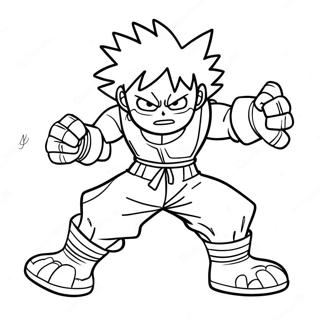 Deku In Actiehouding Kleurplaat 21599 4713
