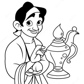 Aladdin Met Magische Lamp Kleurplaat 21876 4776