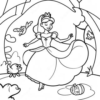 Slaapster Die Danst Met Dieren Kleurplaat 22232 4851