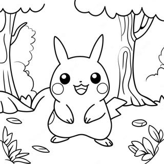 Pikachu In Een Magisch Bos Kleurplaat 2260 2448