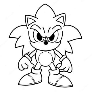 Sonic Exe Met Scherpe Tanden Kleurplaat 23889-5218