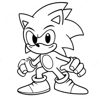 Sonic Exe Kleurplaten