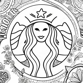 Kleurplaat Van Het Starbucks Logo 25524-5565