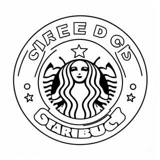 Kleurplaat Van Het Starbucks Logo 25524-5566