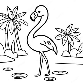 Flamingo Kleurplaten