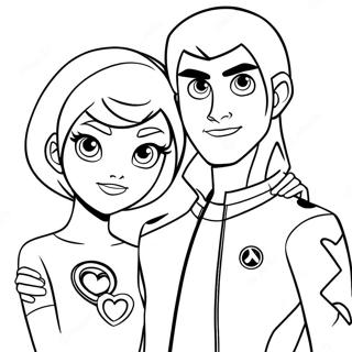 Ben 10 En Gwen Kleurplaat 26527-5794