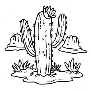 Cactus Kleurplaten