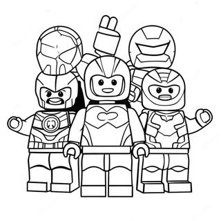 Lego Avengers Team Kleurplaat 26717-5822