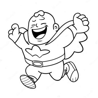 Captain Underpants Vliegend Door De Lucht Kleurplaat 27003-5882