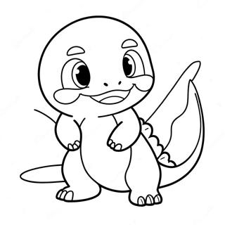 Schattige Charmander Kleurplaat 27086-5895