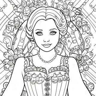 Anna In Een Mooie Jurk Kleurplaat 27942 6083