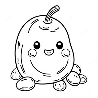 Schattige Aardappel Kleurplaat 28228 6145