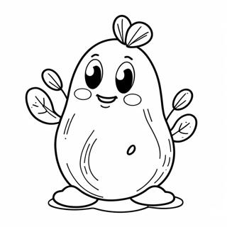 Schattige Aardappel Kleurplaat 28228 6148