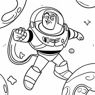 Buzz Lightyear In De Ruimte Kleurplaat 28396-6175