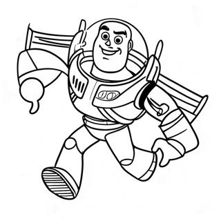 Buzz Lightyear Vliegend Kleurplaat 28397-6179