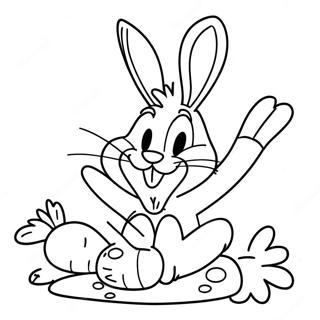 Bugs Bunny Eet Wortels Kleurplaat 29117-6334