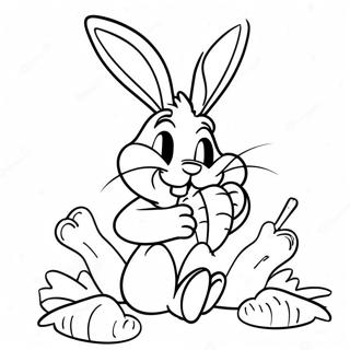 Bugs Bunny Eet Wortels Kleurplaat 29117-6336