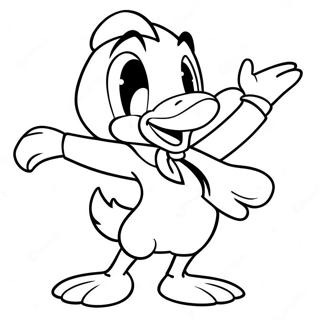 Daffy Duck In Een Gekke Houding Kleurplaat 29118-6338