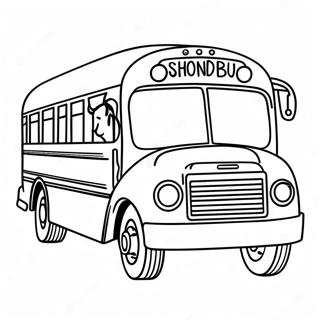 Schoolbus Kleurplaten