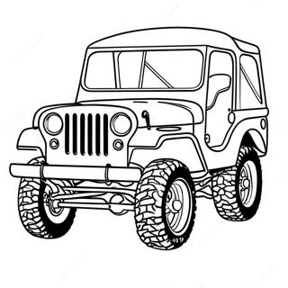 Classic Jeep Off Road Kleurplaat 30812-6714