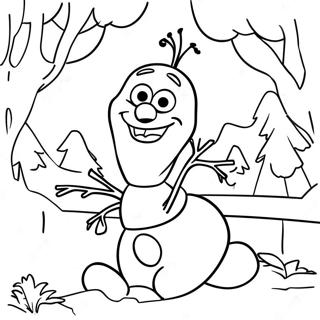 Olaf Met Vrienden Kleurplaat 31922 6962