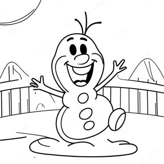 Blije Olaf Dansen Kleurplaat 31923 6965