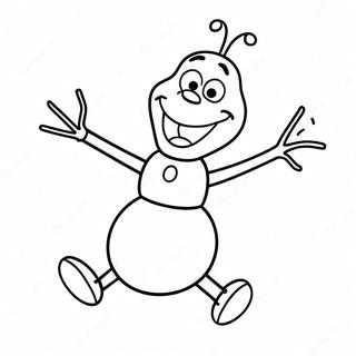 Blije Olaf Dansen Kleurplaat 31923 6967