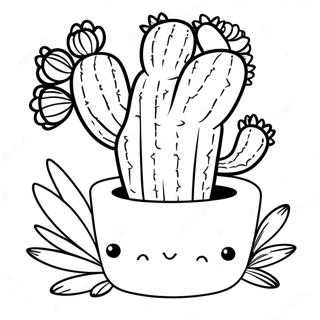 Fantastische Vetplant Cactus Kleurplaat 32376-7068