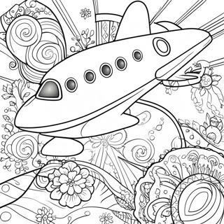 Vintage Jet Met Retro Ontwerp Kleurplaat 33167 7247