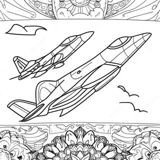 Vintage Jet Met Retro Ontwerp Kleurplaat 33167 7248