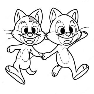 Tom En Jerry Grappige Achtervolging Kleurplaat 33348-7274