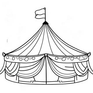 Kleurrijke Circus Tent Kleurplaat 33536-7314