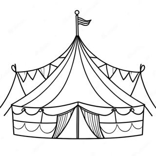 Kleurrijke Circus Tent Kleurplaat 33536-7316