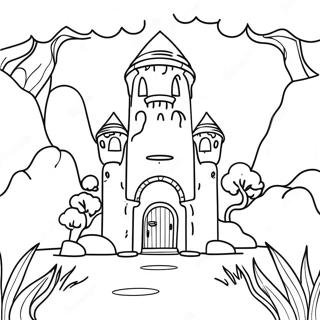 Fantasy Avontuur Videogame Scene Kleurplaat 34969-7640