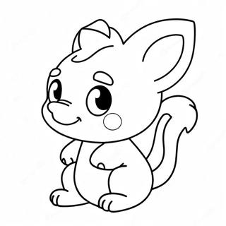 Schattig Dier Videogame Personage Kleurplaat 34971-7647