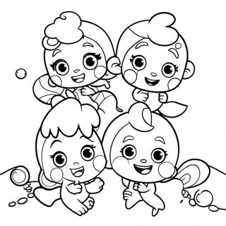 Bubble Guppies Samen Zingen Kleurplaat 35516-7764