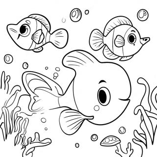 Bubble Guppies Verkennen Koraalriffen Kleurplaat 35518-7771