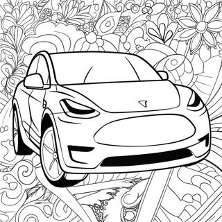 Tesla Model Y Crossover Kleurplaat 35792-7826