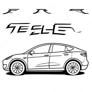 Tesla Model Y Crossover Kleurplaat 35792-7827