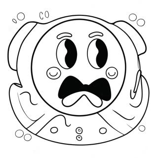 Pac Man Met Vlinderdas Kleurplaat 35873-7848