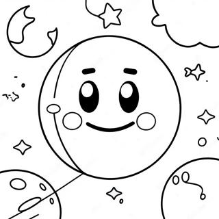 Pac Man In De Ruimte Kleurplaat 35874-7849