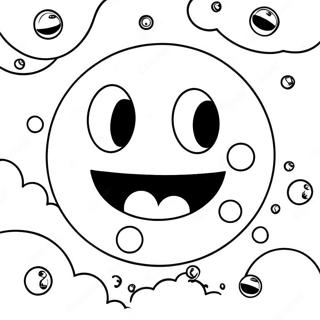 Pac Man In De Ruimte Kleurplaat 35874-7850
