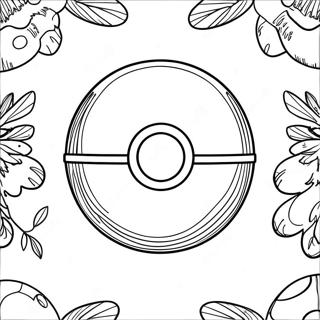 Klassieke Pokeball Kleurplaat 36785-8035