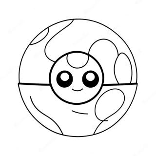 Klassieke Pokeball Kleurplaat 36785-8036