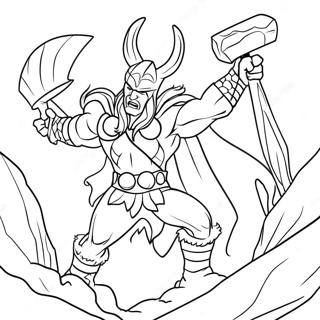 Thor Vs Ijsreuzen Kleurplaat 36887-8071