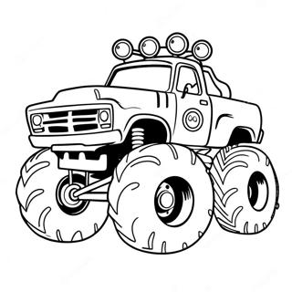 Blaze De Monstertruck Racen Kleurplaat 37554-8196