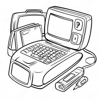 Y2k Technologie Gadgets Kleurplaat 38460 8411