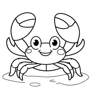 Schattige Krab Kleurplaat 39191-8554